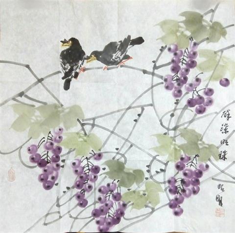 曾昭明《花鸟》