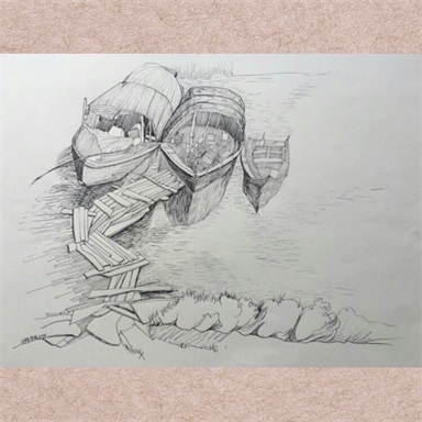 白晓钢笔画作品