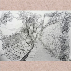 白晓钢笔画作品