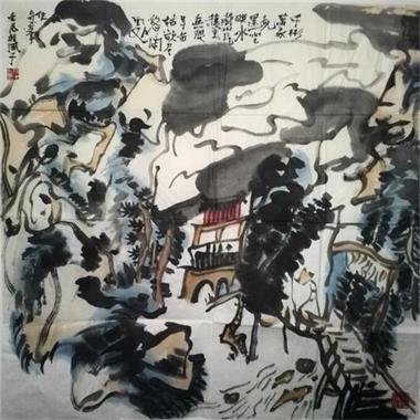 程风子《禅意山水》