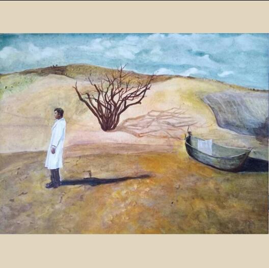 唐迎春《大漠旅程系列 船与水》