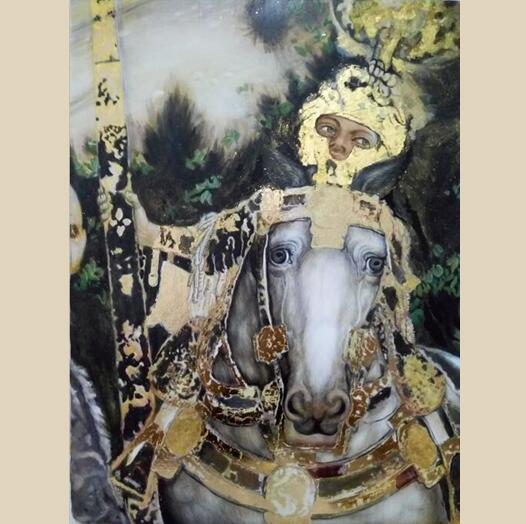 唐迎春临摹 《斗士》