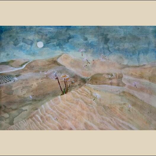 唐迎春《大漠旅程系列 蒲公英的生命之旅》