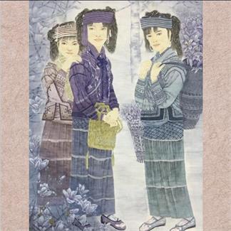 唐志珍《工笔人物》