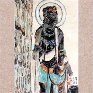 樊明朝《佛像人物》