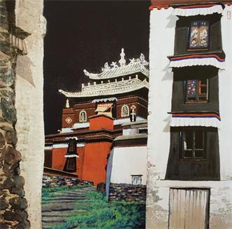 吴玉田西藏系列《扎什伦布寺》