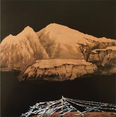 吴玉田西藏系列《米拉山口掠影》