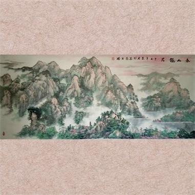 刘传训《春山福居》