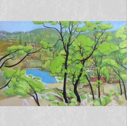 田百顺油画《风景》