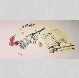 石鸿《清供图》