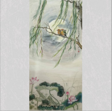 马连祺《月栖图》