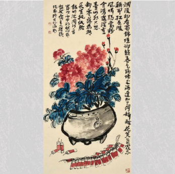 王超然指墨《沈周诗意》