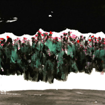 郑向农《春雪》