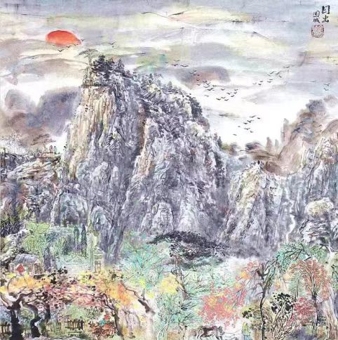 余国城《日出》